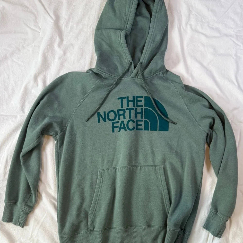 The North Face Men's Olive Hoodie Sweater - Picture 3 of 4